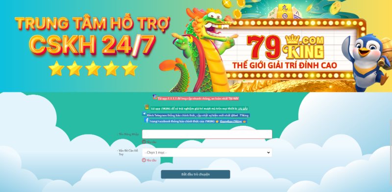 79KING Nhà cái cá cược đỉnh cao hàng đầu cho bet thủ 5 Top 10 Game Bài Đổi Thưởng Uy Tín Nhất 2025 Liên Hệ Chăm Sóc Khách Hàng 79King Của Cổng Game Khá Đơn Giản