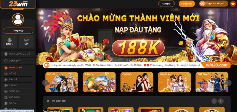 23Win Nhà cái cá cược uy tín nhất Việt Nam 1 Top 10 Game Bài Đổi Thưởng Uy Tín Nhất 2025 23Win Là Một Nền Tảng Cá Cược Trực Tuyến Nổi Bật Tại Châu Á